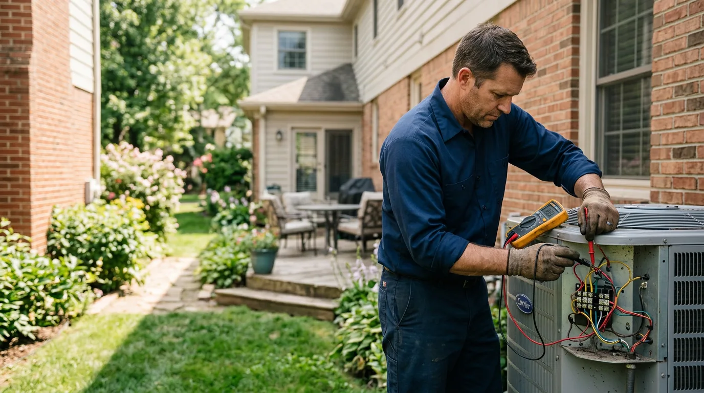 HVAC technician working near Neillsville, WI